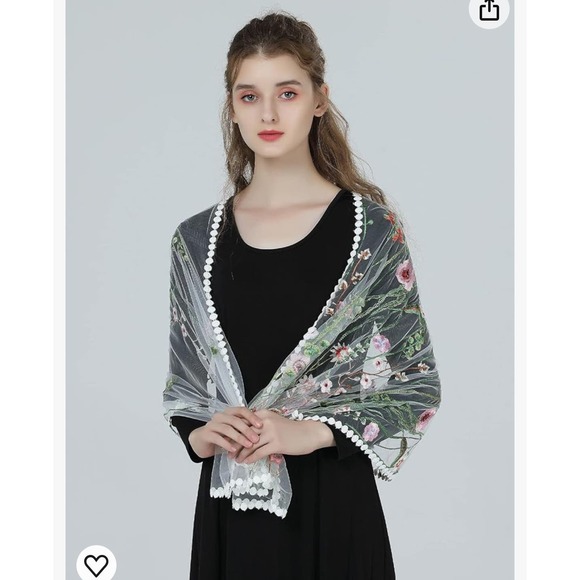 Embroidered Shawl - Picture 1 of 3